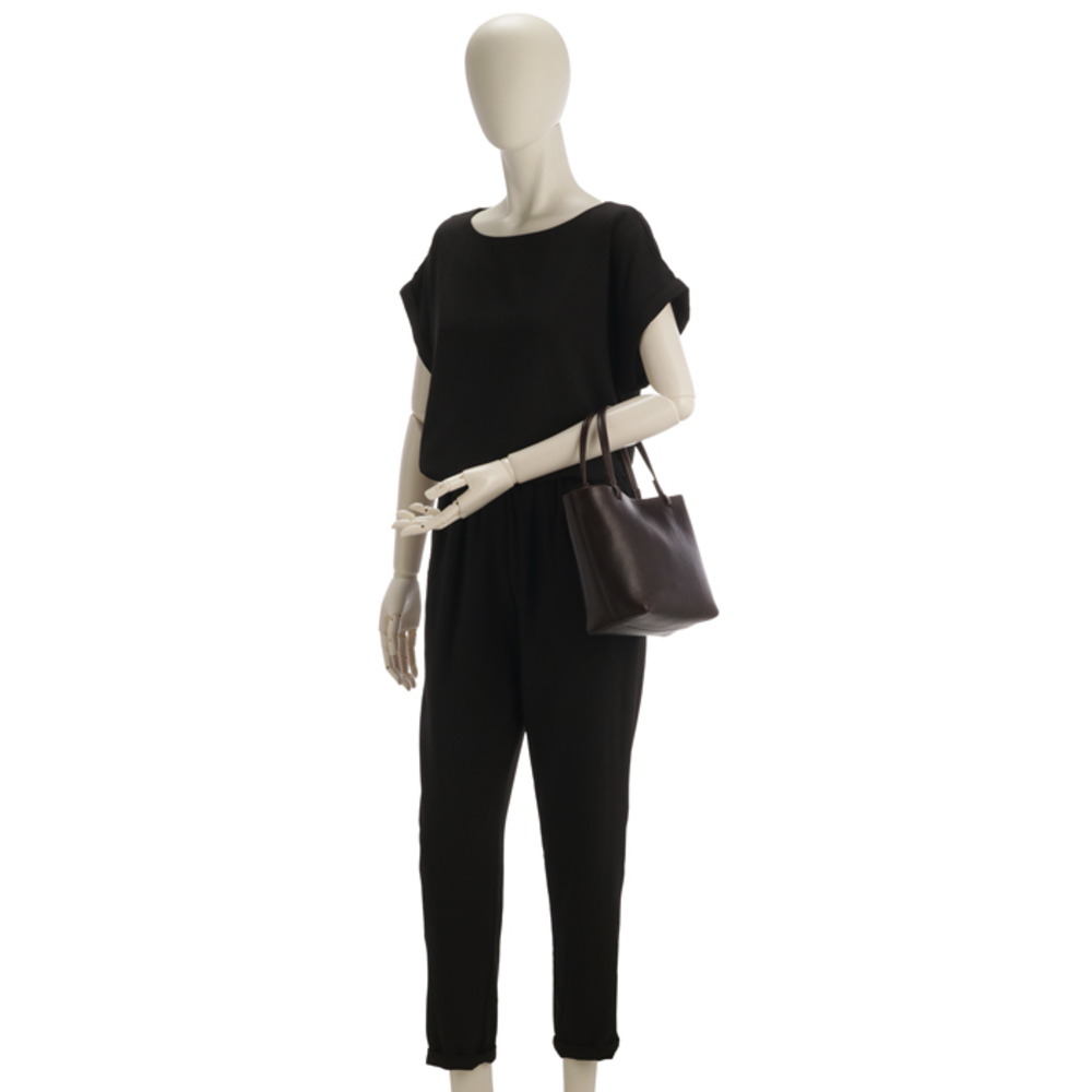 The Row Small Grain Tote Bag Leather Brown ANS - Picture 9 of 9